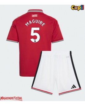 Manchester United Harry Maguire #5 Echipament de Fotbal Replică 2026-27 Copii Acasa (+ Șorturi)